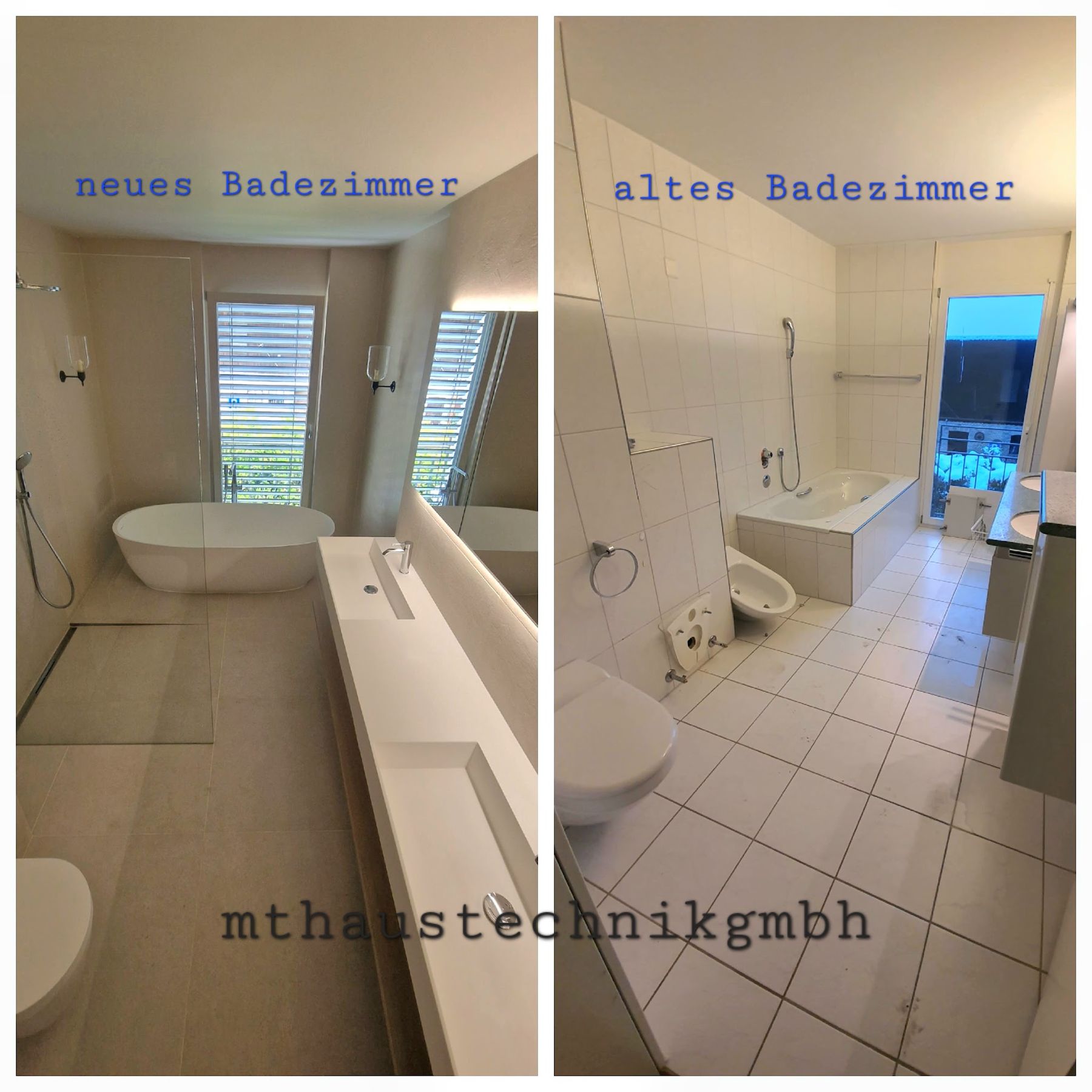 Vorher und nachher: Badezimmer vor und nach dem Umbau